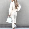 2022 Women's High Neck Sweater and Trousers Two-Piece Suit - Autumn/Winter Fashion