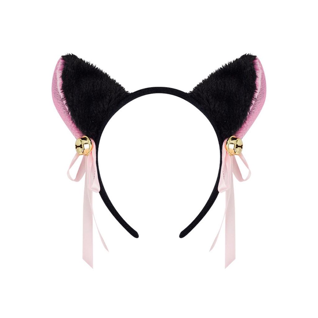 Kitten Headbands Cosplay Bell Cat Ear Hairbands Headwear Makeup Washing Face Hairbands Birthday Party