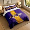 3-Piece Bed Sheet Set with Baltimore Ravens Design, 1 Flat Sheet and 2 Pillowcases for Bedroom
