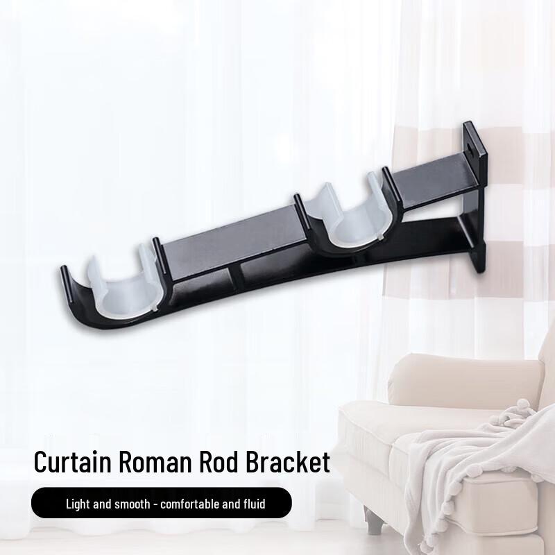 Chuyuxing Side Mount Double Curtain Rod Bracket
