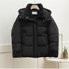 Splicing cotton clothes women's short cuffs splicing lamb wool splicing new winter jacket