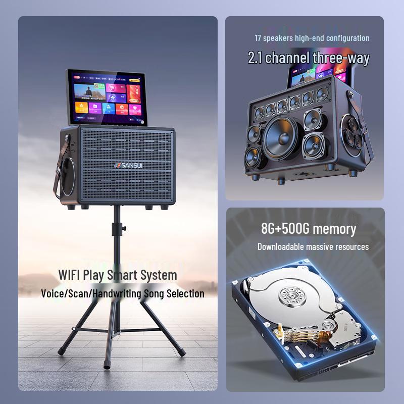 Sansui A36 All-in-One Home KTV Karaoke System