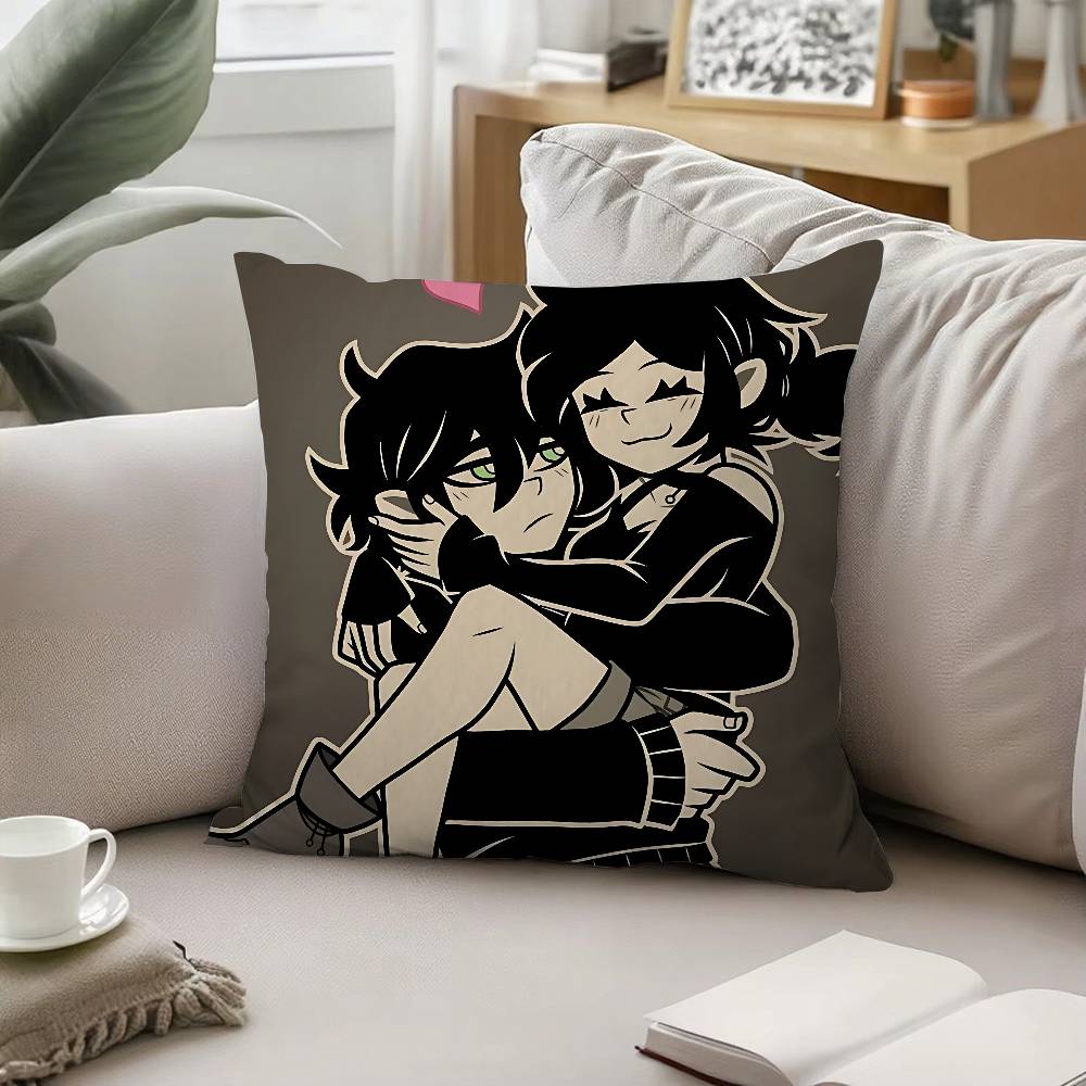 HThe Coffin Of Andy And Leyley Pillow Case Pattern Printed Pillowcase For Living Room Sofa Cushion Cover Bedroom Decor