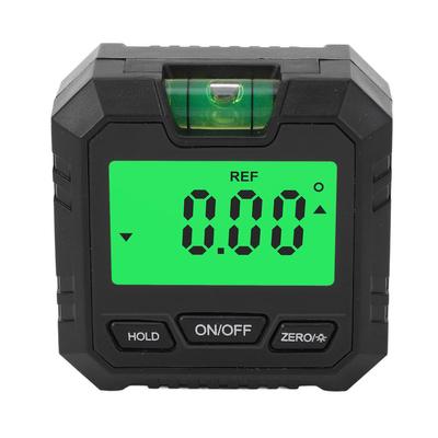 Digitale Wasserwaage Box Hintergrundbeleuchtetes LCD-Display Magnetfuß 4 x 90 Grad Mini Winkelmesser Messgerät Finder
