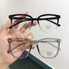 Women Men Trendy Square Myopia Glasses Clear Vintage Frame Prescription Eyewear 0 to -6 0 Short Sighted Optical
