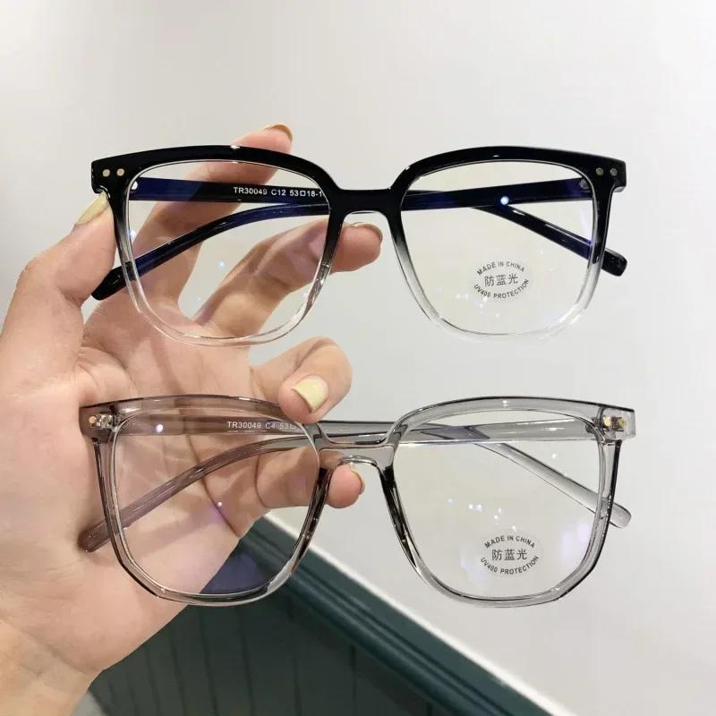 Women Men Trendy Square Myopia Glasses Clear Vintage Frame Prescription Eyewear 0 to -6 0 Short Sighted Optical