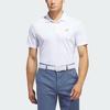 Adidas Performance Polo Shirt Solid Color Logo Short Sleeve Men tops White IQ2939