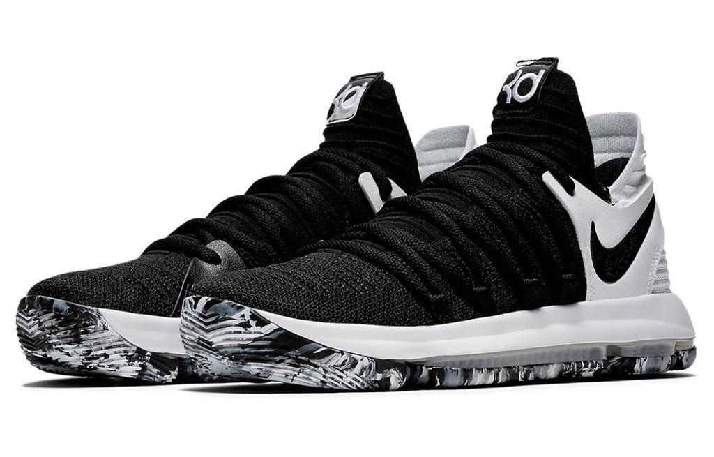 Kids' Sneakers Nike KD 10 Black White (GS) Black/Black-White