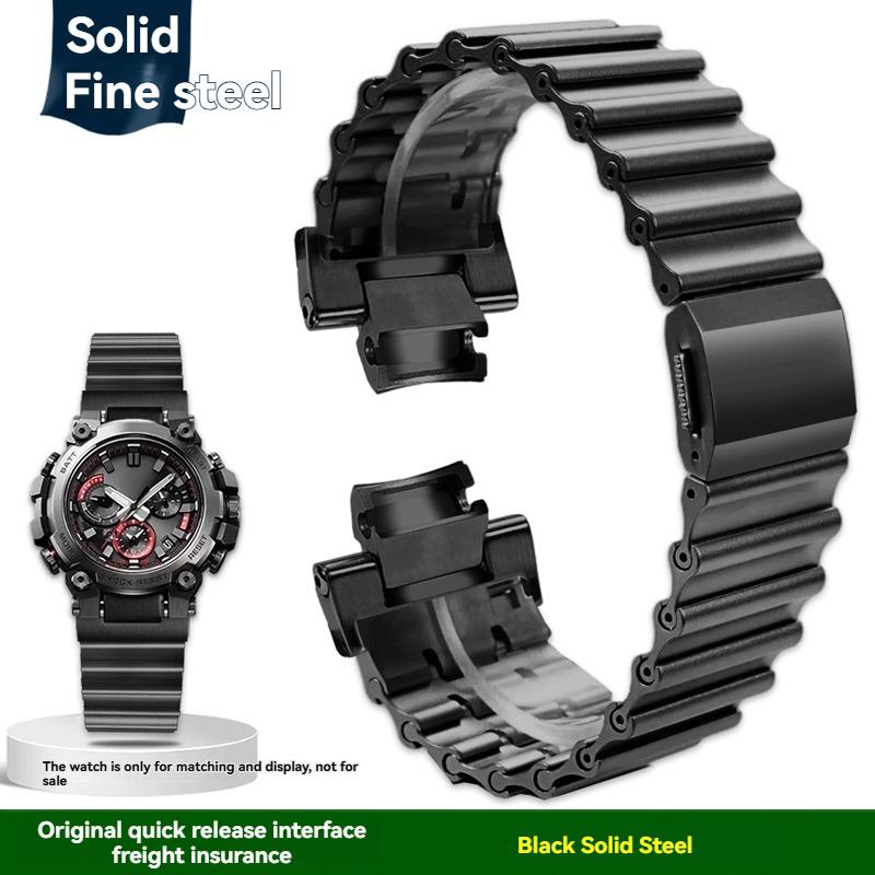 

Для серии Casio G-SHOCK MTG-B3000B/BD модифицированный стальной ремешок с быстросъемным креплением, магнитная застежка, металлический ремешок из нержавеющей стали MTG-B3000mm чёрный