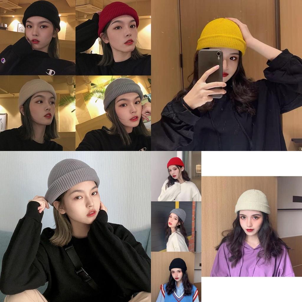 Fashionable Unisex Cotton Knit Beanie Winter Warmth Round Top Cap