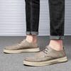 Herren England Stil Trend Freizeitschuhe Männlich Oxford Hochzeit Spaltleder Kleiderschuhe Herren Flach Outdoor Komfort Pendeln Freizeitschuhe