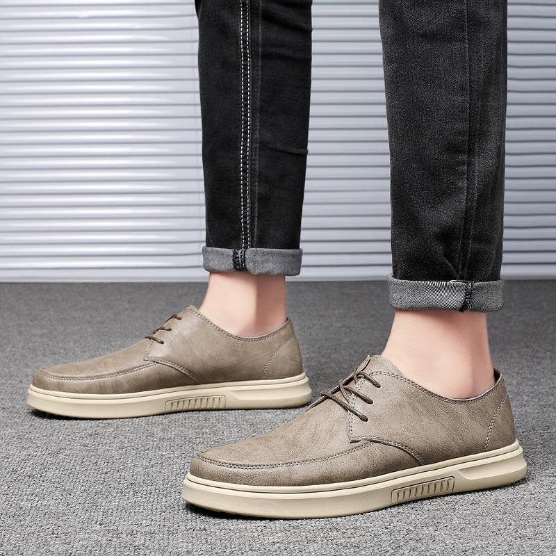 Herren England Stil Trend Freizeitschuhe Männlich Oxford Hochzeit Spaltleder Kleiderschuhe Herren Flach Outdoor Komfort Pendeln Freizeitschuhe