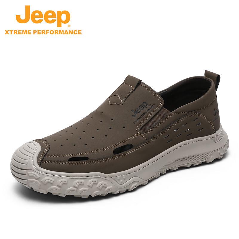 JEEP Men s Slip-On Outdoor Hiking Shoes 42