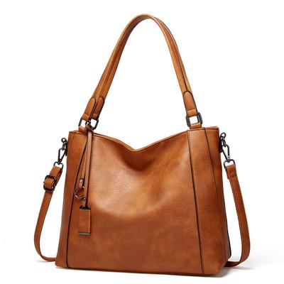 Women's One Shoulder Bag Soft Leather Women's Bag Portable Leisure Bag One Shoulder Messenger Bag