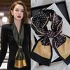 Luxury Design Women Summer Long Silk Scarf Hair Headband Foulard Skinny Bag Scarves Neckerchief Lady Shirt Decorative Streamers