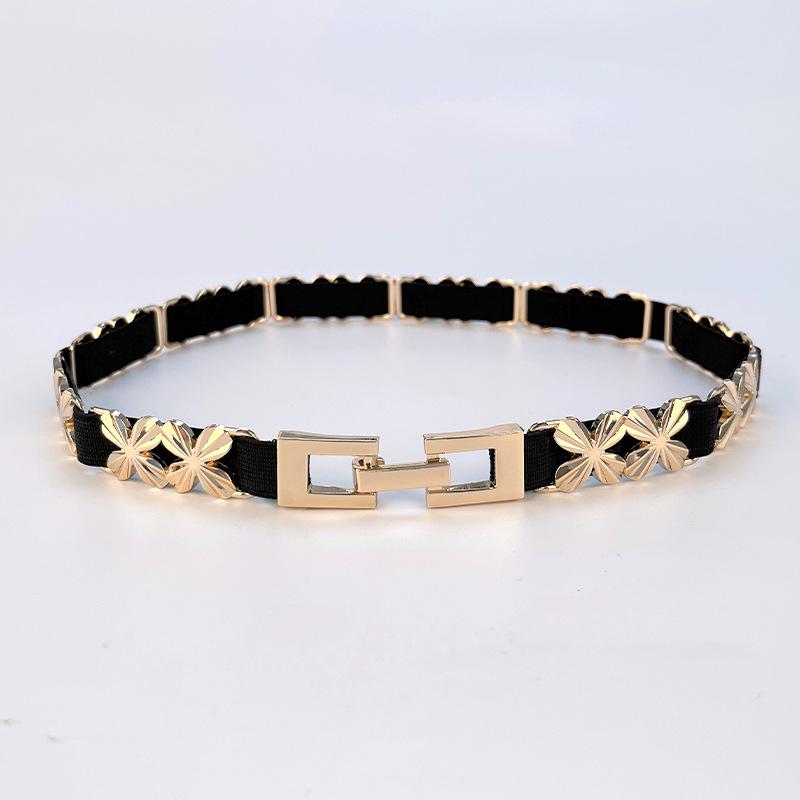 Slim Belt Waist-hugging for Women's Fashionable Simple and Versatile Decoration with Dress Accessories Skirt Summer Elastic Elastic Waist Seal