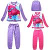 Adorable Trolls Kids Girl Cartoon Winter Sleepwear Pyjamas Tracksuits Nightwear Nightgown