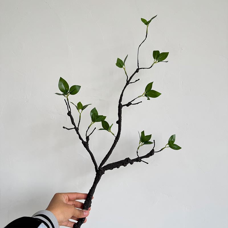 Grüne Knospen Künstliche Grünpflanzen - Schaumstoffäste für Heimdekoration, Esstisch und Fotoausstellung