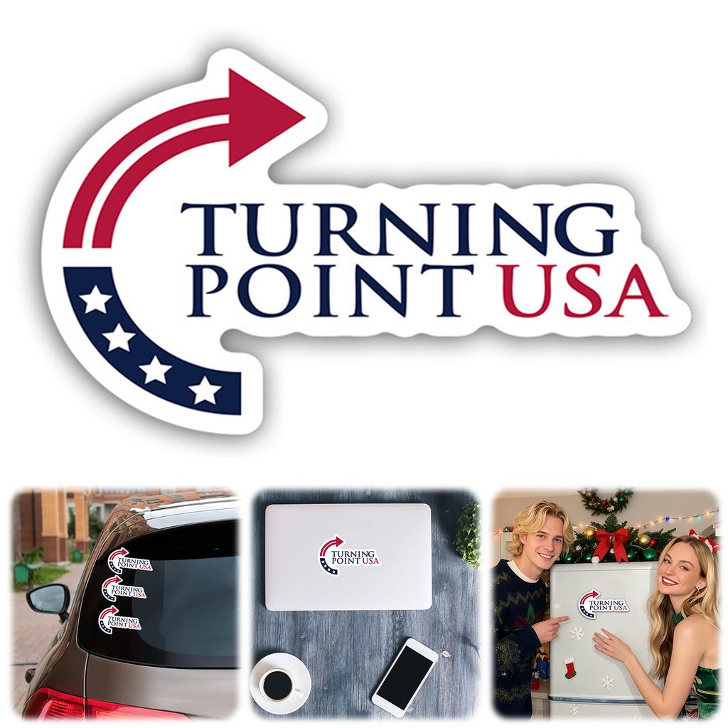 Turning Point USA Stoßstangenmagnet Aufkleber Abnehmbar 4x6 Zoll Kühlschrank Magnet Aufkleber Magnetischer Aufkleber für Auto LKW Fahrzeug Dekor Geschenk