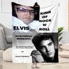 Elvis Presley Rock Legend Blanket Soft & Cozy Perfect for Couch Bedding Picnics for All Occasions Digital Print Birthday Christmas Gift Blanket