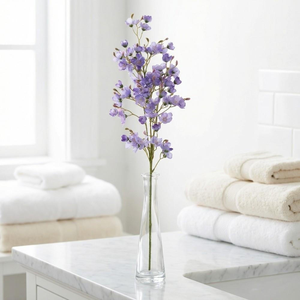 Fake Floral Artificial Pear Flowers Real Touch Handmade Simulation Pear Blossom Artificial Plum Blossom Faux Flower Branch