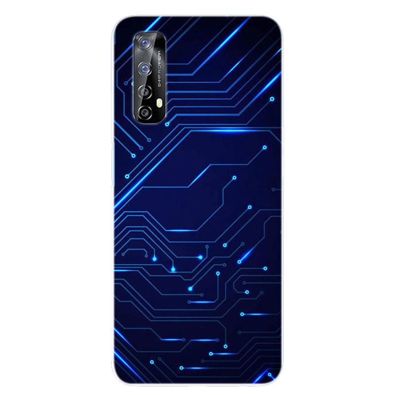 For OPPO Realme 7 Case RMX2151 Bumper Silicone TPU Soft Phone Cover For OPPO Realme 7 RMX2155 Realme7 Case Cartoon Fundas Coque