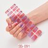 22pcs Sheet Laser Bronzing Full Cover Nail Stickers Long Lasting Tearable Cute Nail Art Wraps Design