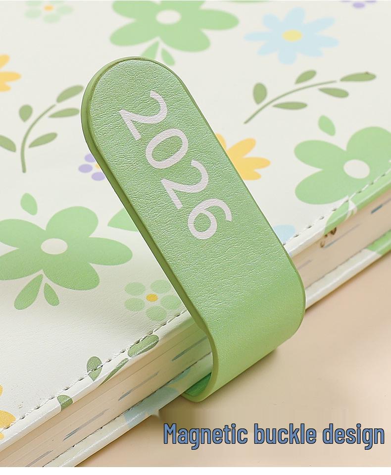 2026 Floral Agenda: Daily Planner & Weekly Calendar Notebook for Time Management Efficiency