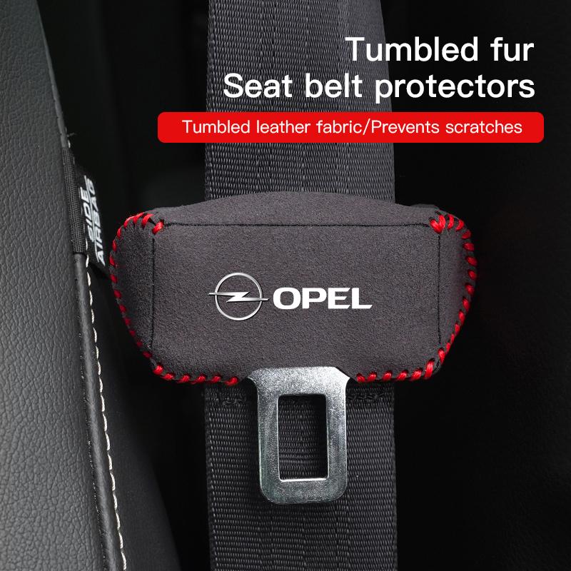 2Pcs Car Seat Safety Belt Buckle Plug Protector For Opel Corsa Astra Insignia Vectra Zafira Meriva Mokka Grandland Vivaro Antara