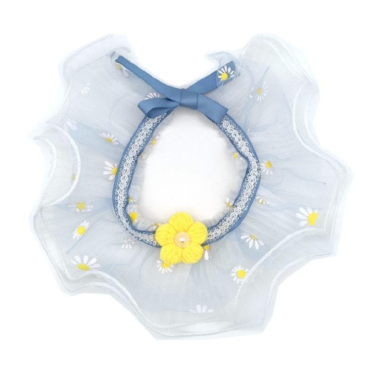 Fashion Small Flower Cats Collar Lace Bib Lace Pet Collar Bib Sweet Cat Necklace