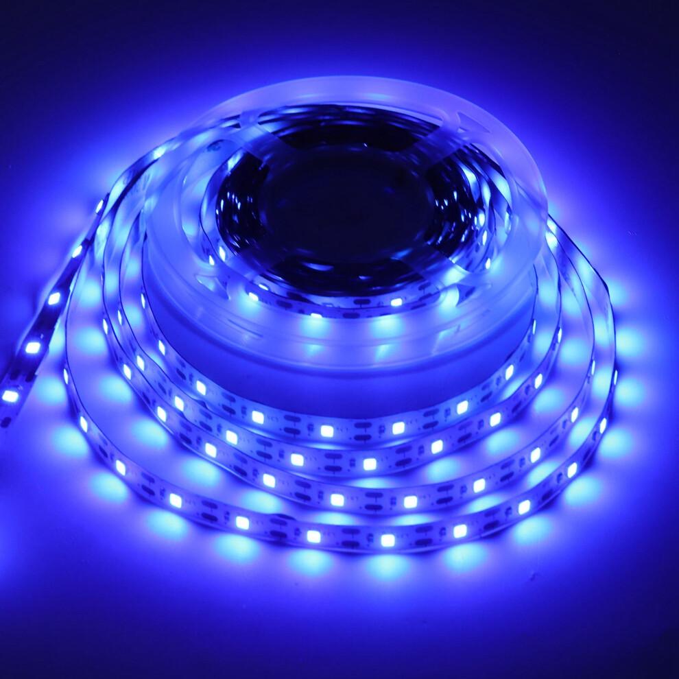 USB LED Strip Lys 5m Blå TV Baggrund Stemningslampe Bar Fest KTV