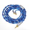 LINSOUL Euphrosyne Litz6 Type Silver Plated Cable Earphone Upgrade Cable 5N-OCC (Blue-Black, 2.5mm-MMCX)