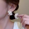 French Style Flower Earrings S925 Silver Needle Women S Fashion Jewelry