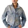 Levis Loose Fit Single Breasted Short Sleeve Denim Jacket Women jackets A91550022