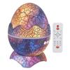 Dinosaur Egg Star Projector Adjustable Angle White Noise Bluetooth Night Light Projector with Remote Control
