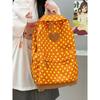 Schoolbag Korean Version Ins Cute Polka Dot Backpack Bag Female Niche Design College Style Student Schoolbag Fashion Versatile Backpack