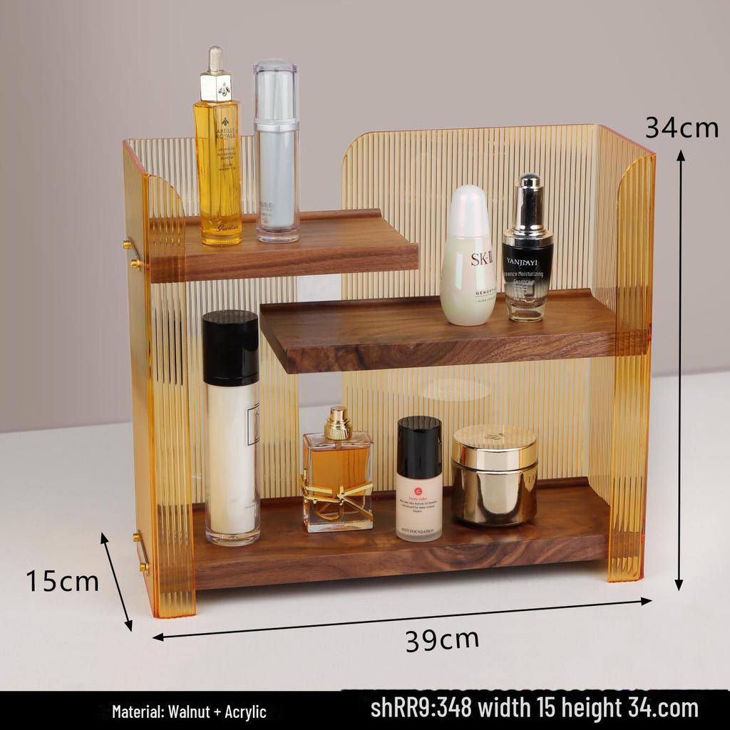 Organizzatore di Lusso in Acrilico per Cosmetici per Lavandino del Bagno o Scrivania