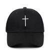 Cross Embroidery Hat With Adjustable Cotton Cap For Summer Outdoor Casual Wear