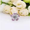 Copper Colorful Flowers Four-Leaf Clover Butterfly Charm Beads Suitable Fit Original Bracelet Exquisite Diy Jewelry