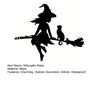 Metal Witch And Cat Silhouette Stake Halloween Insert On The Branch Yard Art Decor Black Tree Stump Sign for Outdoor Patio Lawn Courtyard Garden Decor