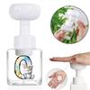 250ml Square Flower Foam Bottle 2026 Soccer Refillable Lotion Container Leakproof Travel Pump Bottle for Skincare Sports Fan Gif