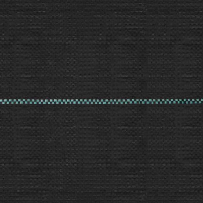 VidaXL Weed Control Fabric Black 1x25 M PP