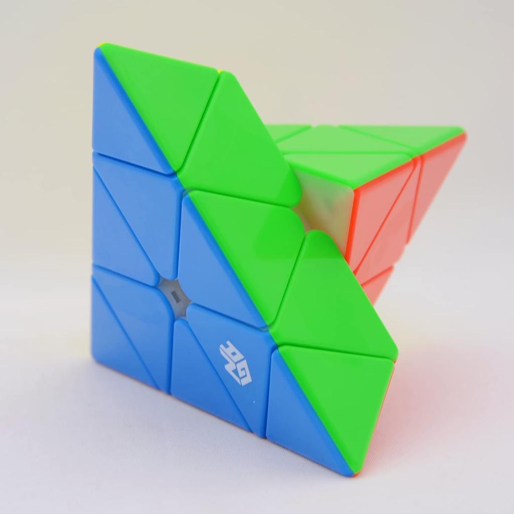 Bucubke GAN Pyraminx Enhanced 60 Magnetic Puzzle Stickerless Magic Cube 3x3 Magnet Triangle GAN Pyraminx Magnetic Speed Cube Built-in (Enhanced GES+