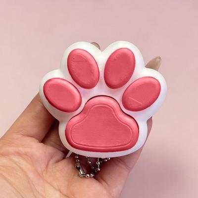 Cat Paw Clicker Toy Stress Relief Button Clicker Fidget Toy Portable Travel Office School Decompression Kitten Claw Sensory Toy