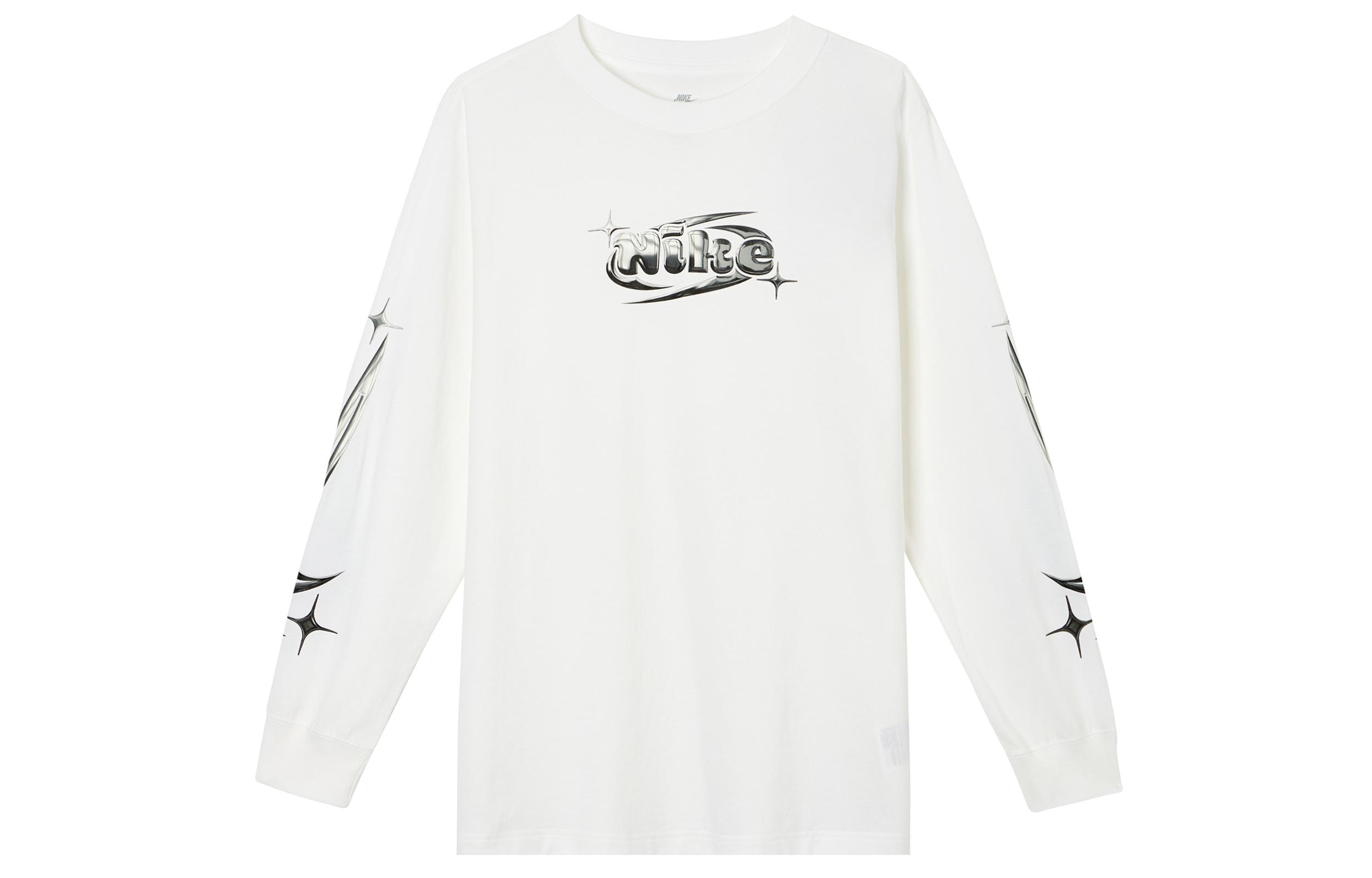 Nike T Shirts Women s White Crew Neck Moderate FQ5675-100