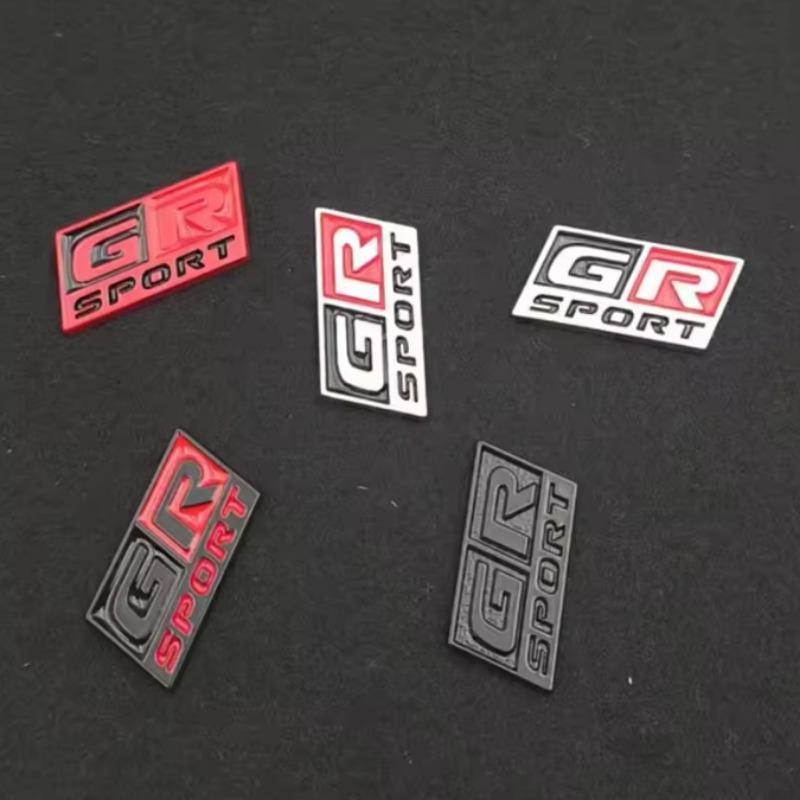 1Pc 3D Metal Logo G R Sport Steering Wheel Badge Car Emblem Sticker For G R Sport  Hiace Estima Hilux Rav4 Supra Camry Crown CHR Avalon