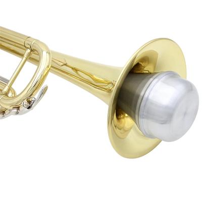 Mute for Trumpet Aluminium Silver Portable Straight Trumpets Mute For Jazz Instrument Practice Beginner