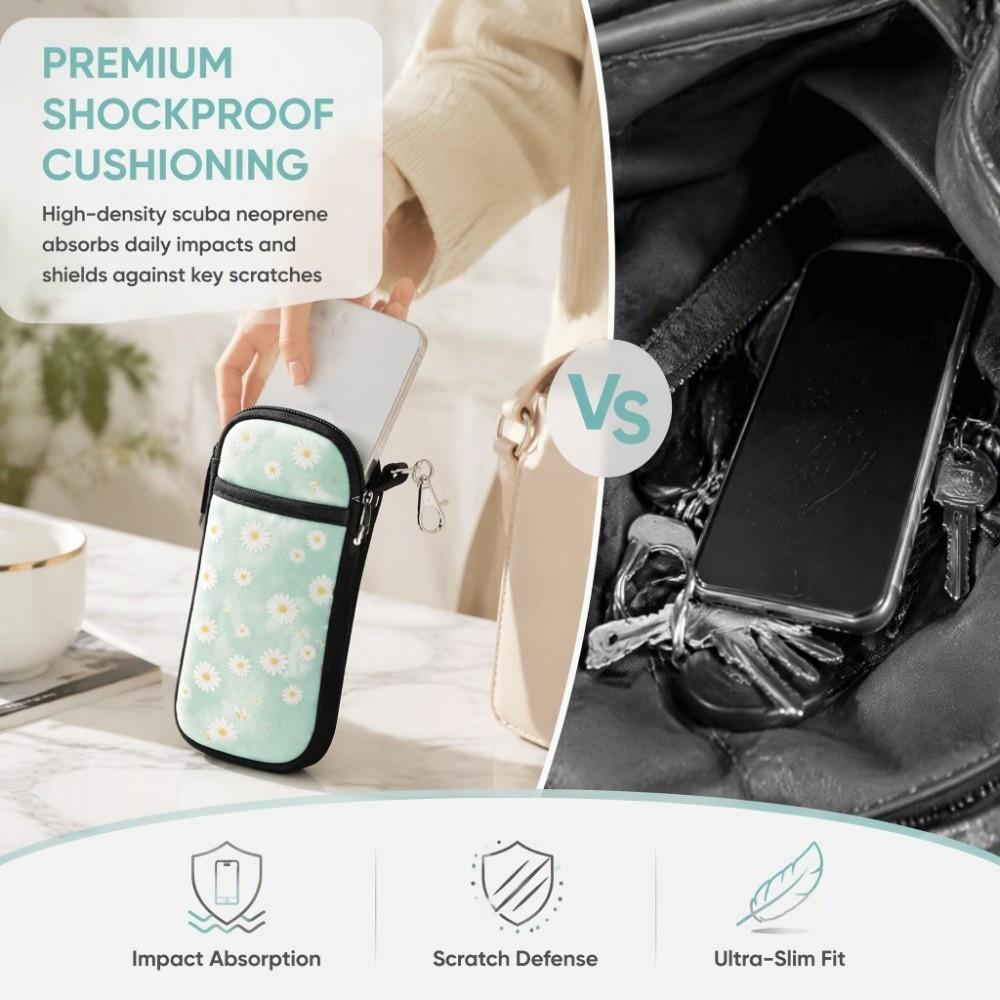 Shockproof Phone Bag Neoprene Phone Case Durable Waterproof Pouch Daily Carry