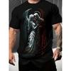 Men's Fashion 3D Printed Men's T-Shirt Round Neck Short Sleeve Trendy Street Wear