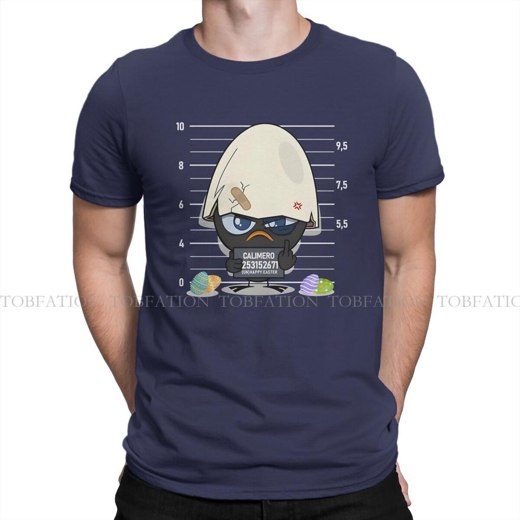 Criminal Mans TShirt Calimero Cartoon Animation O Neck Short Sleeve 100 Cotton T Shirt Funny Top Quality Birthday Gifts